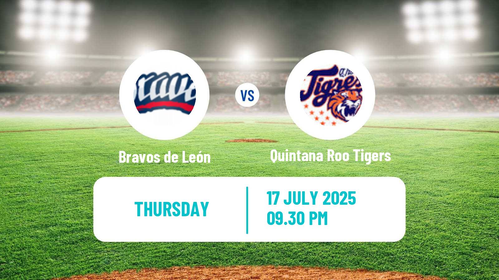 Baseball LMB Bravos de León - Quintana Roo Tigers