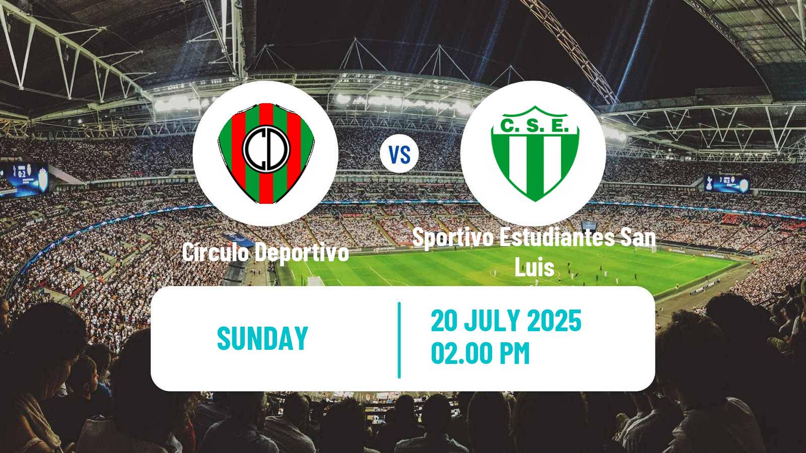 Soccer Argentinian Torneo Federal Círculo Deportivo - Sportivo Estudiantes San Luis
