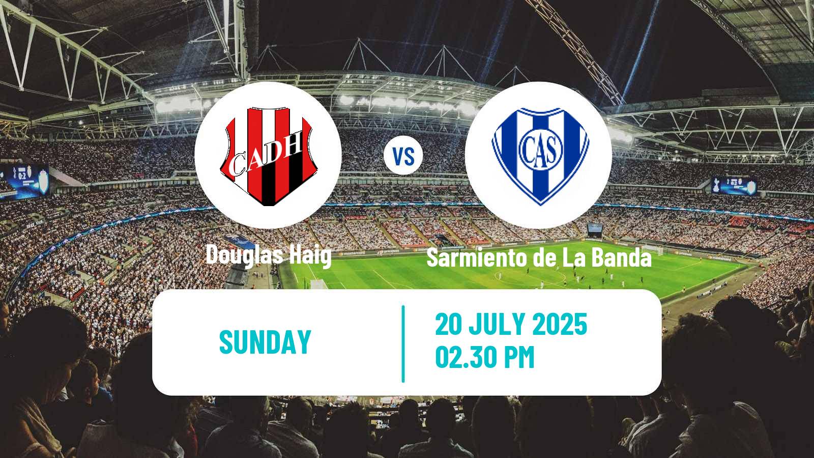 Soccer Argentinian Torneo Federal Douglas Haig - Sarmiento de La Banda