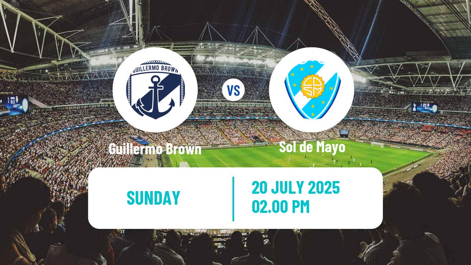 Soccer Argentinian Torneo Federal Guillermo Brown - Sol de Mayo