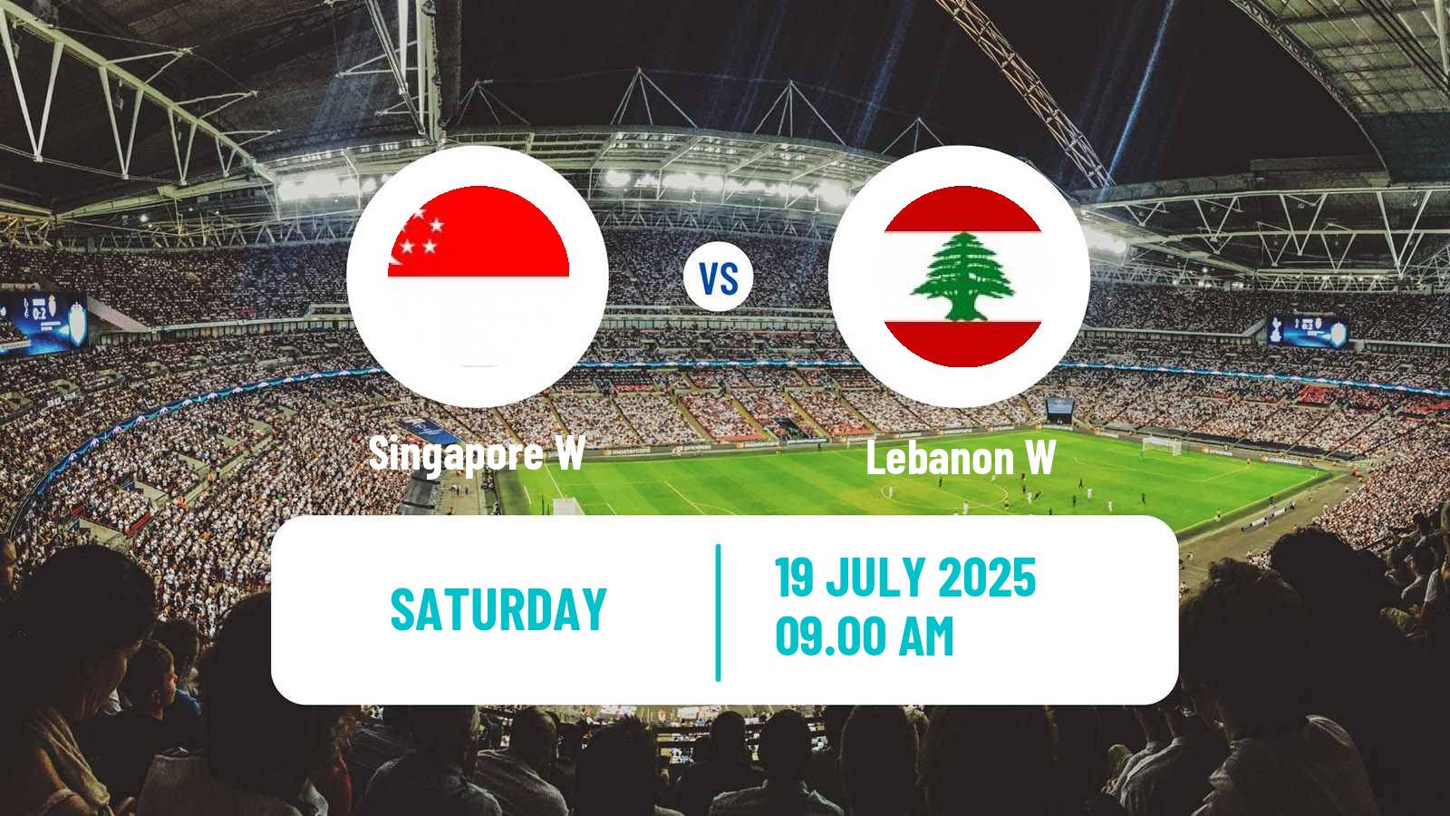 Soccer Asian Cup Women Singapore W - Lebanon W