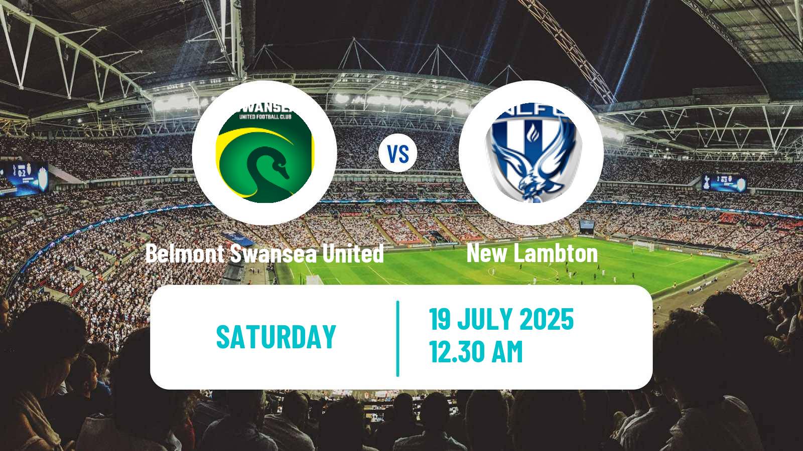 Soccer Australian NPL Northern NSW Belmont Swansea United - New Lambton