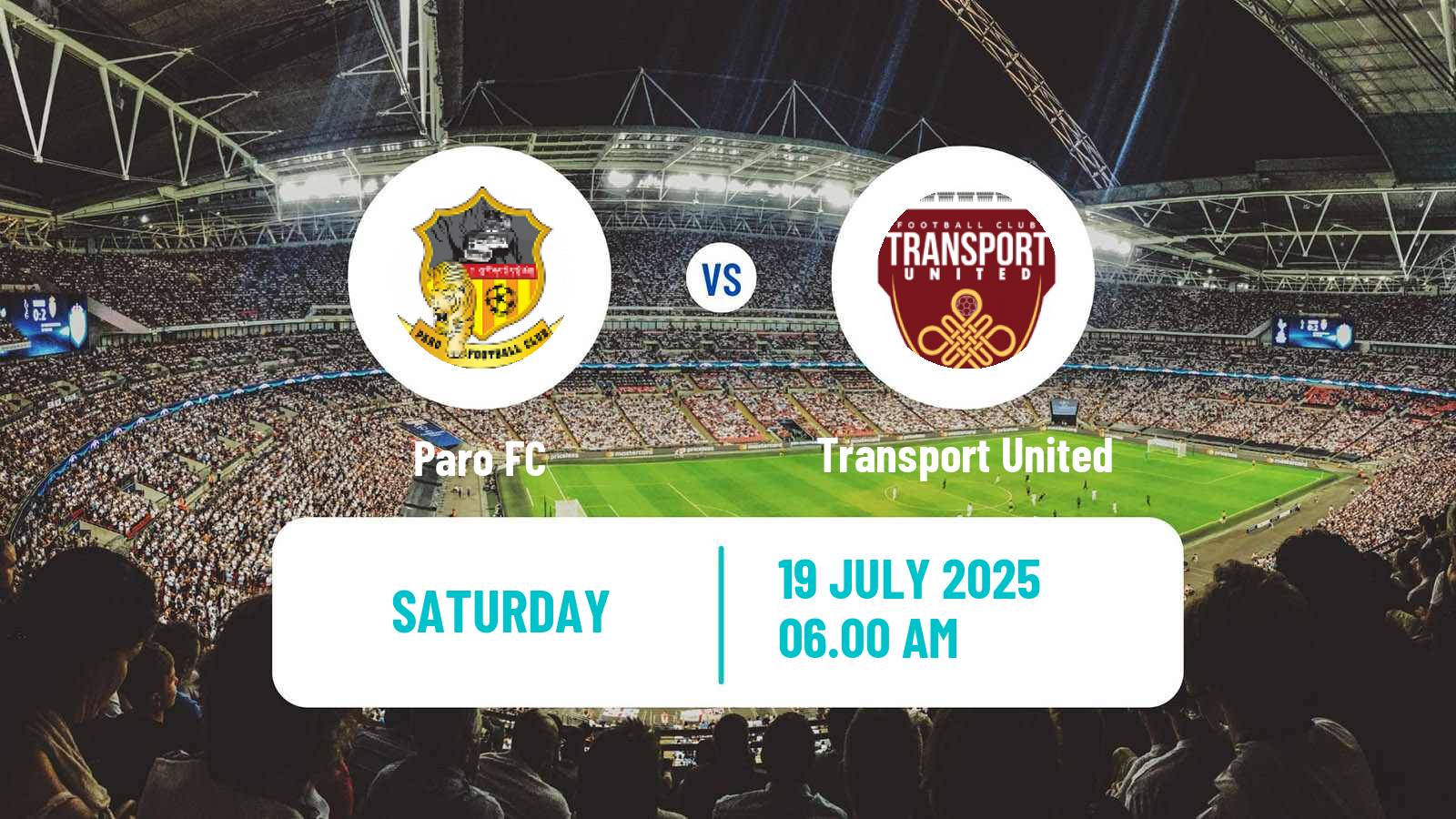 Soccer Bhutan Premier League Paro - Transport United