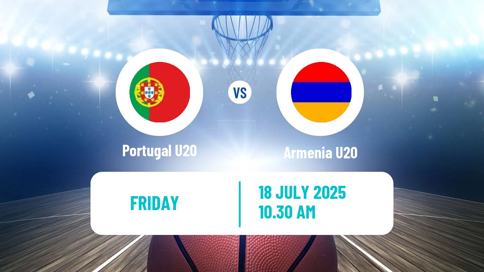 Basketball EuroBasket U20 B Portugal U20 - Armenia U20