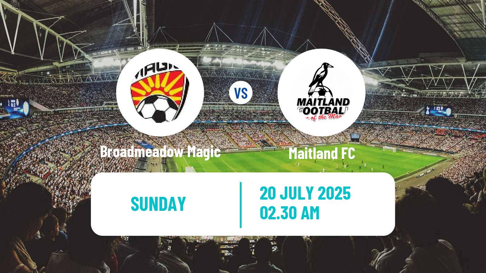 Soccer Australian NPL Northern NSW Broadmeadow Magic - Maitland
