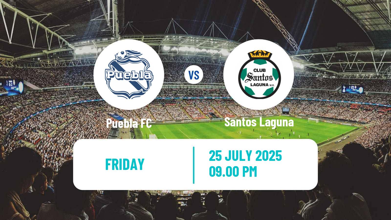 Soccer Mexican Liga MX Puebla - Santos Laguna