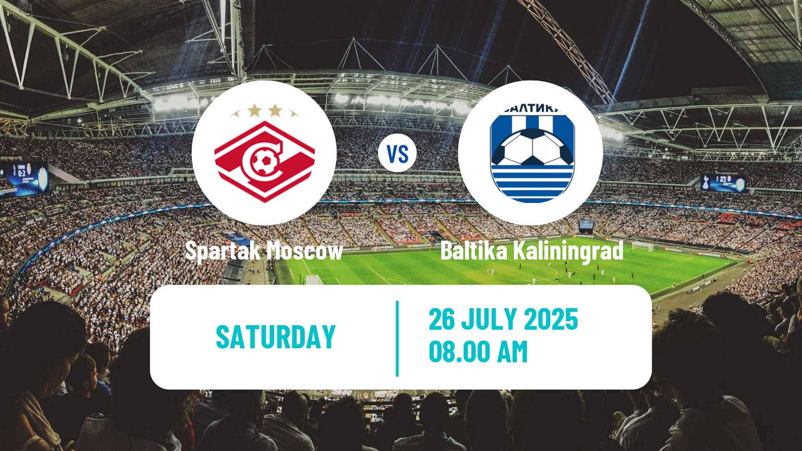 Soccer Russian Premier League Spartak Moscow - Baltika Kaliningrad