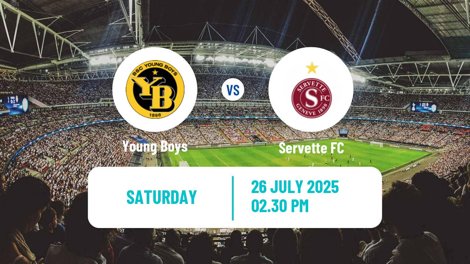 Soccer Swiss Super League Young Boys - Servette