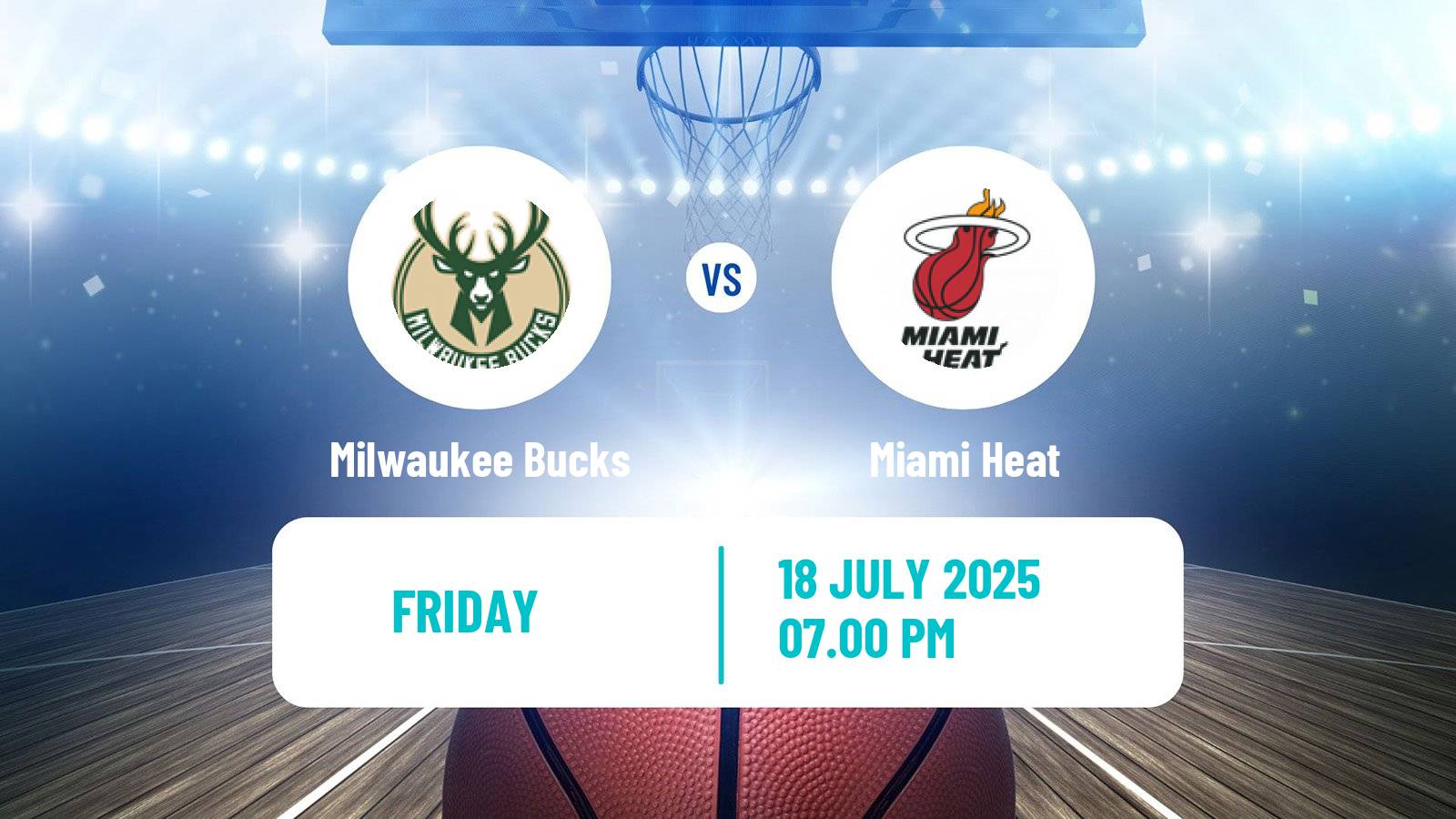 Basketball NBA Las Vegas Summer League Milwaukee Bucks - Miami Heat