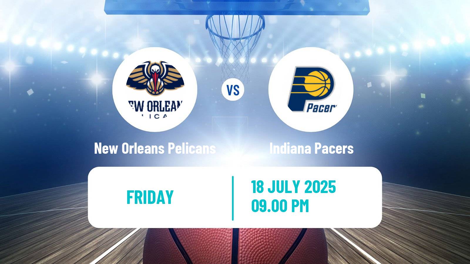Basketball NBA Las Vegas Summer League New Orleans Pelicans - Indiana Pacers