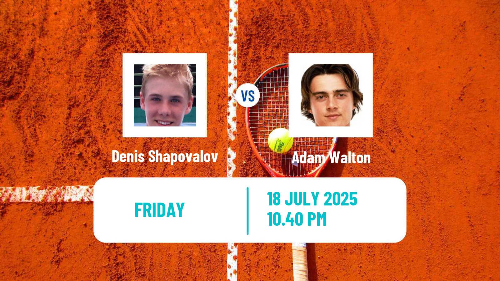Tennis ATP Los Cabos Denis Shapovalov - Adam Walton