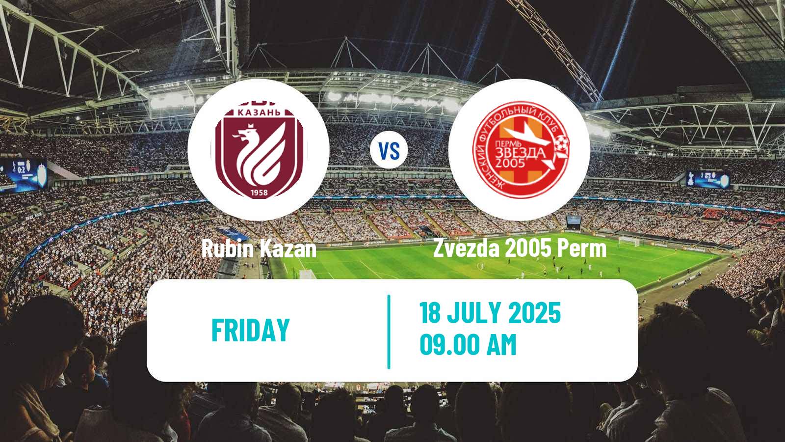 Soccer Russian Supreme Division Women Rubin Kazan - Zvezda 2005 Perm