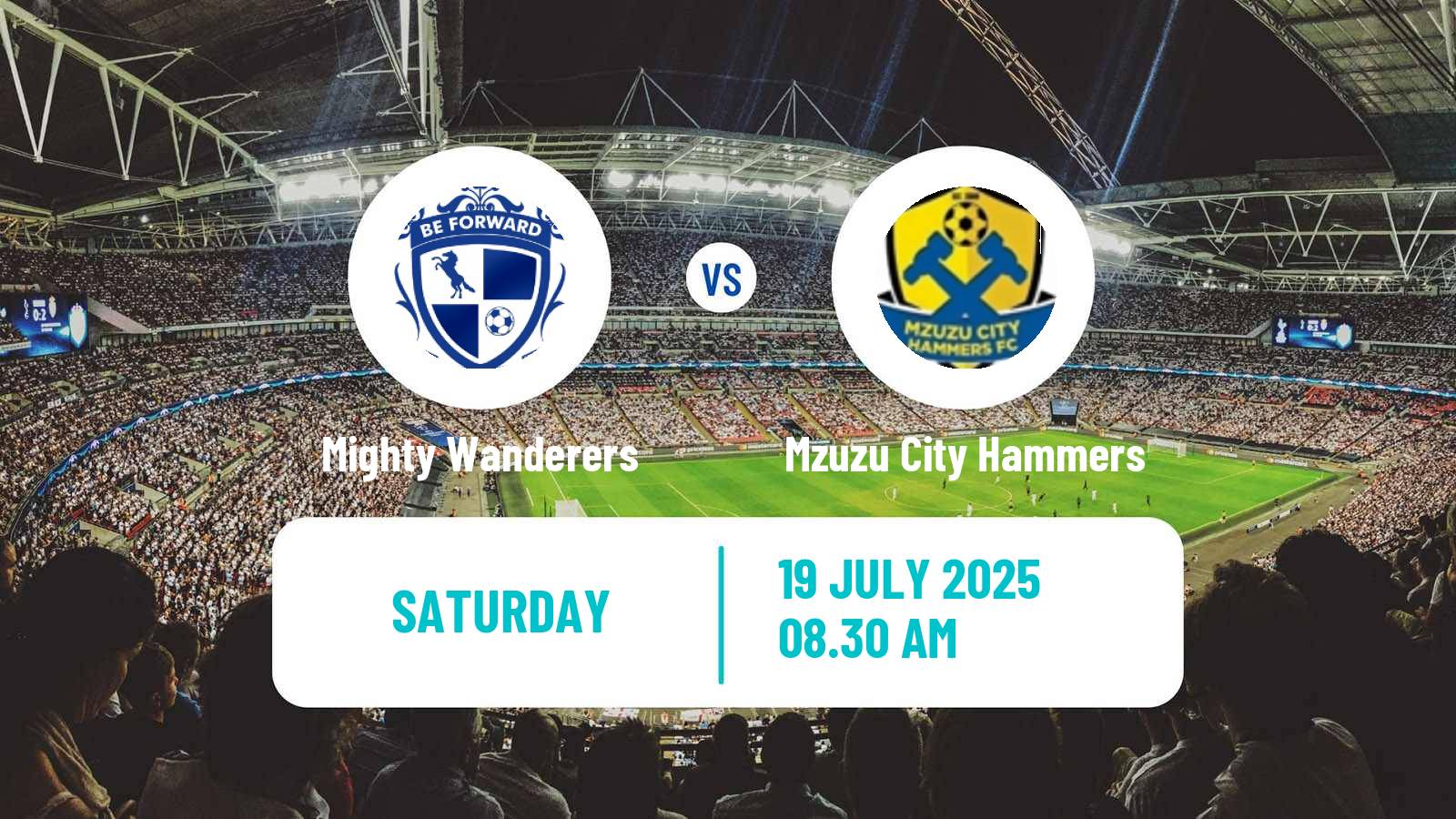 Soccer Malawi Premier Division Mighty Wanderers - Mzuzu City Hammers