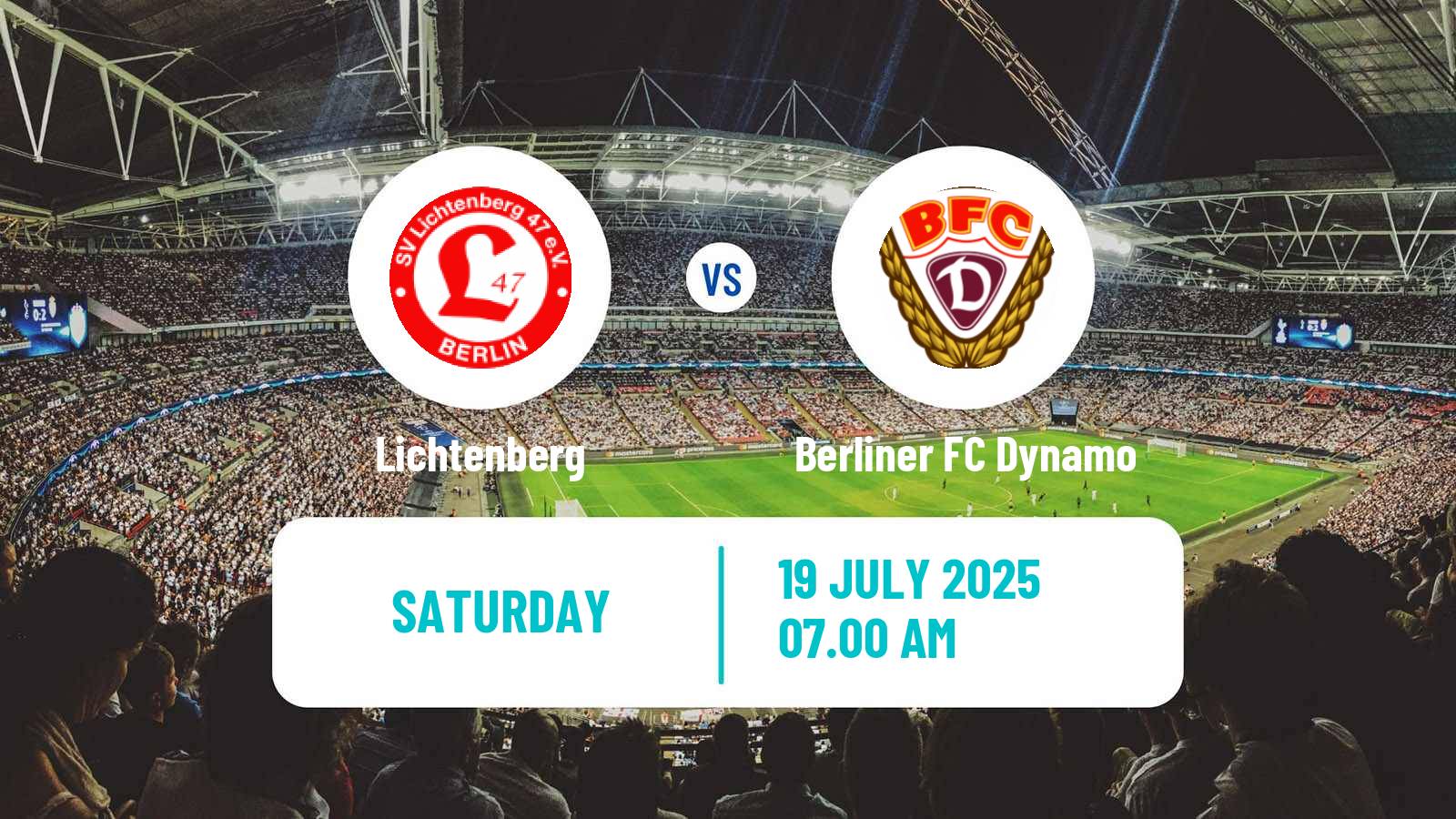 Soccer Club Friendly Lichtenberg - Berliner FC Dynamo