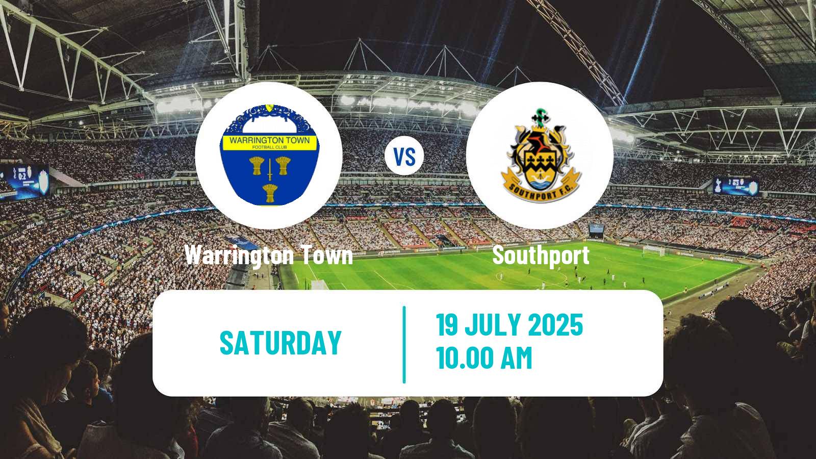 Soccer Club Friendly Warrington Town - Southport