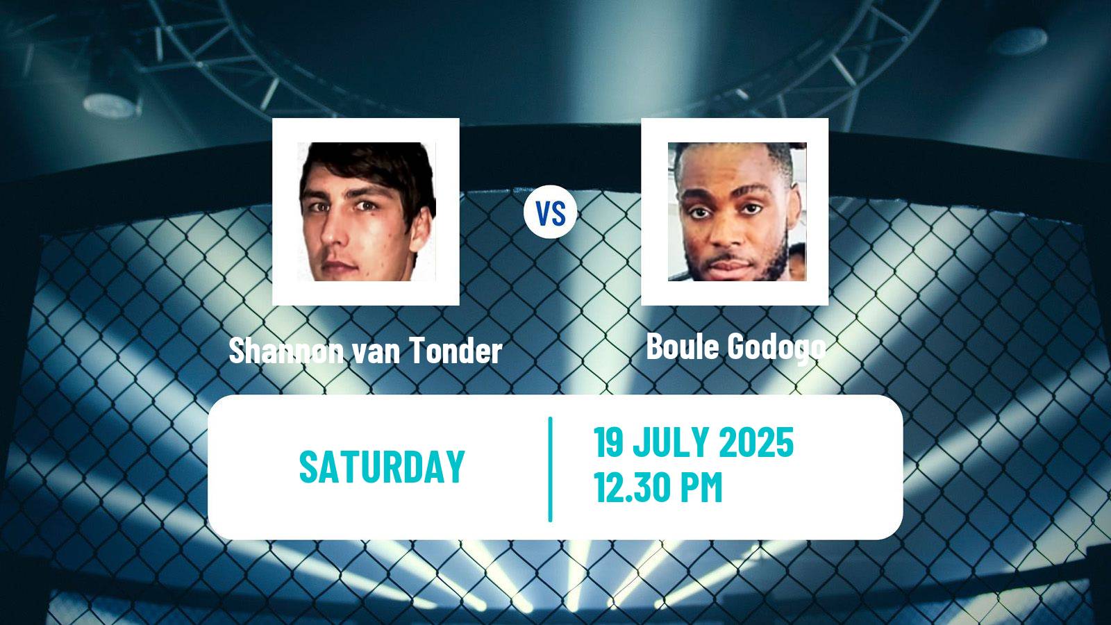 MMA Bantamweight Pfl Africa Tournament Men Shannon van Tonder - Boule Godogo