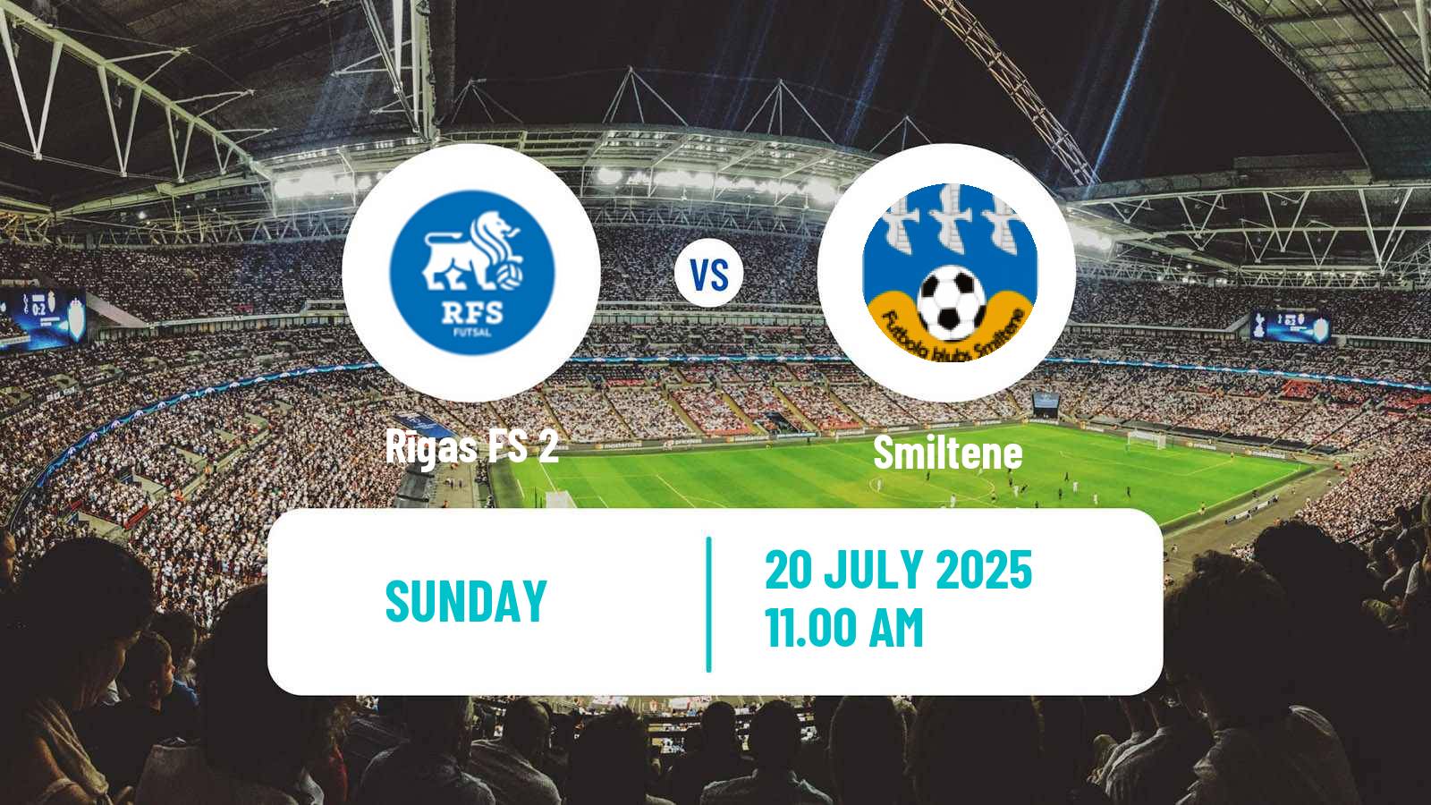 Soccer Latvian 1 Liga Rīgas FS 2 - Smiltene