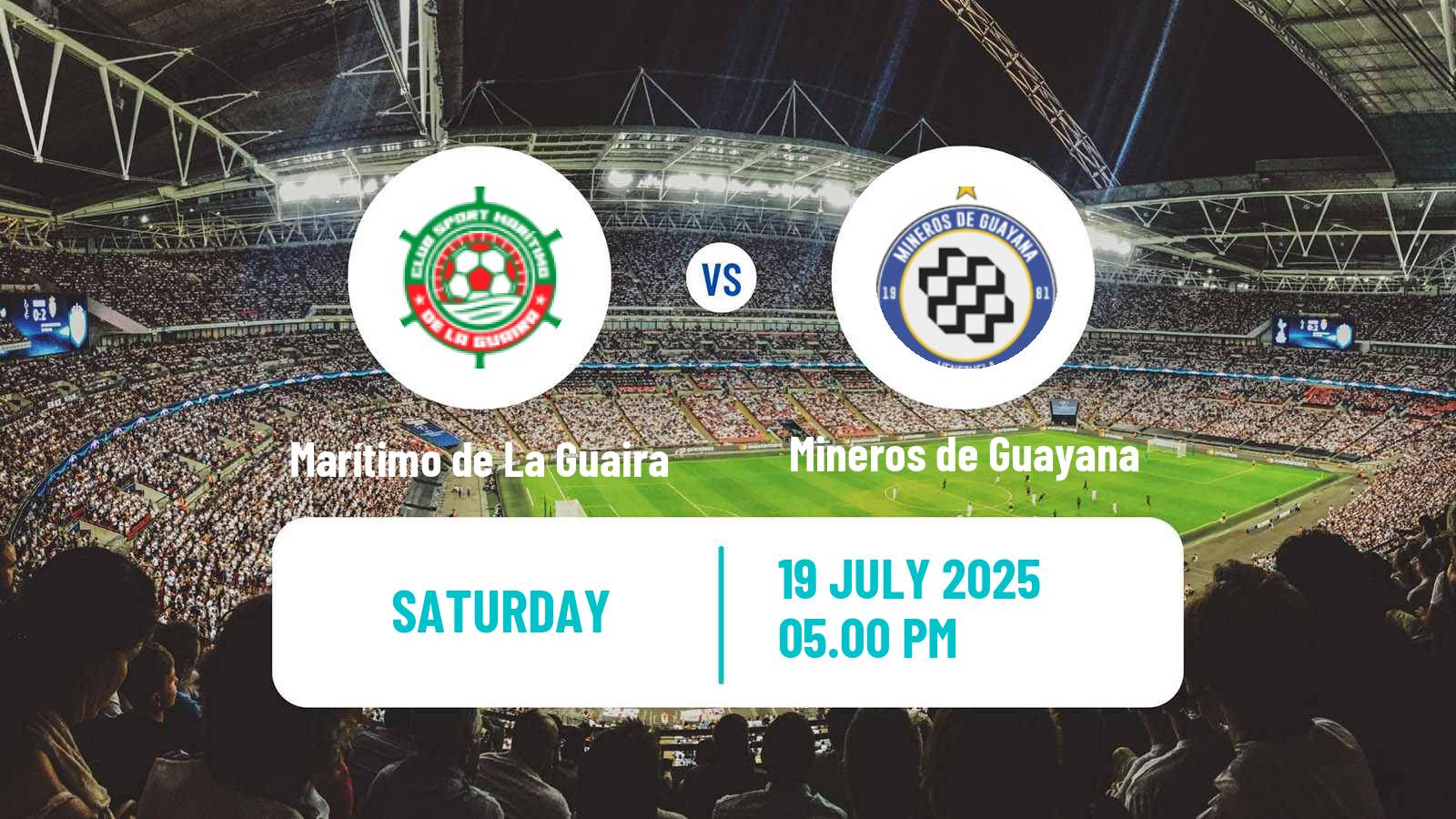 Soccer Venezuelan Segunda Division Marítimo de La Guaira - Mineros de Guayana