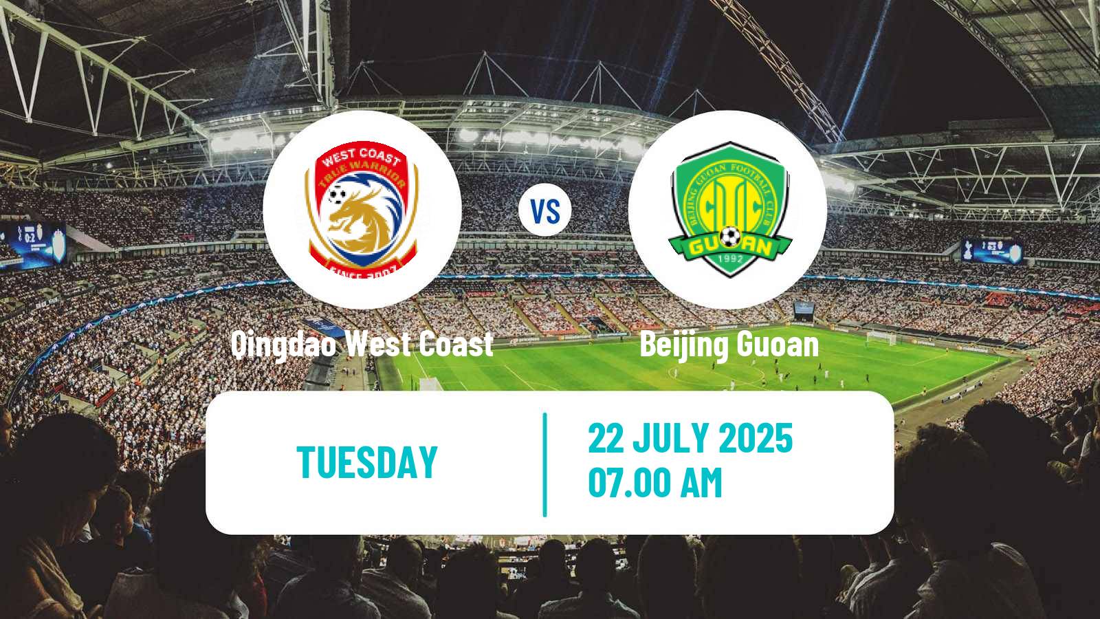 Soccer Chinese FA Cup Qingdao West Coast - Beijing Guoan