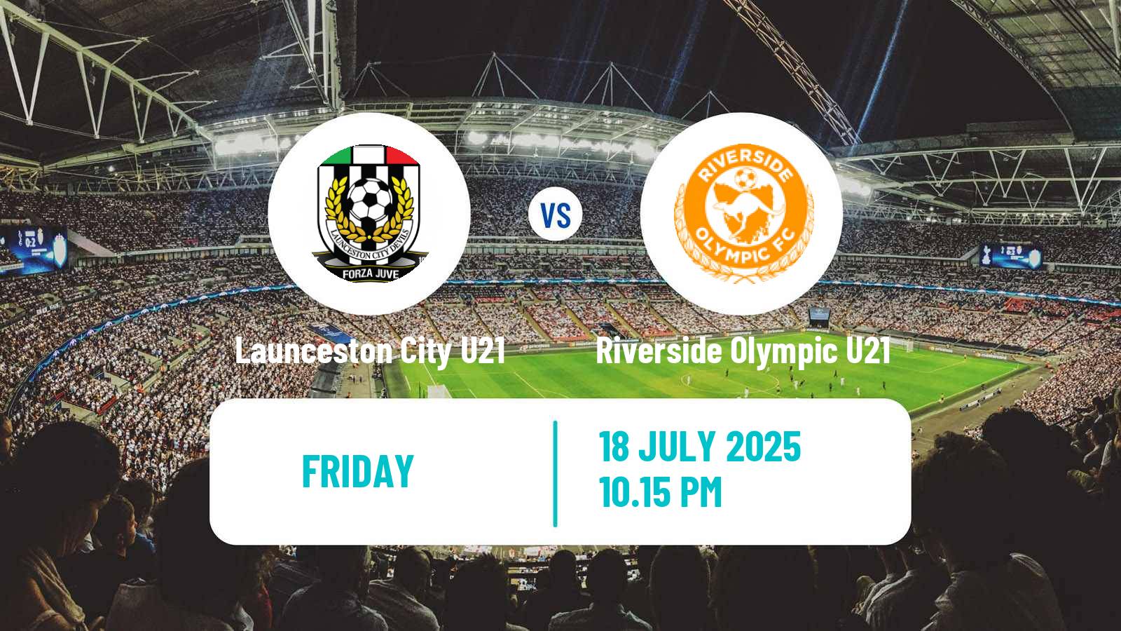 Soccer Australian Tasmania Northern Championship Launceston City U21 - Riverside Olympic U21