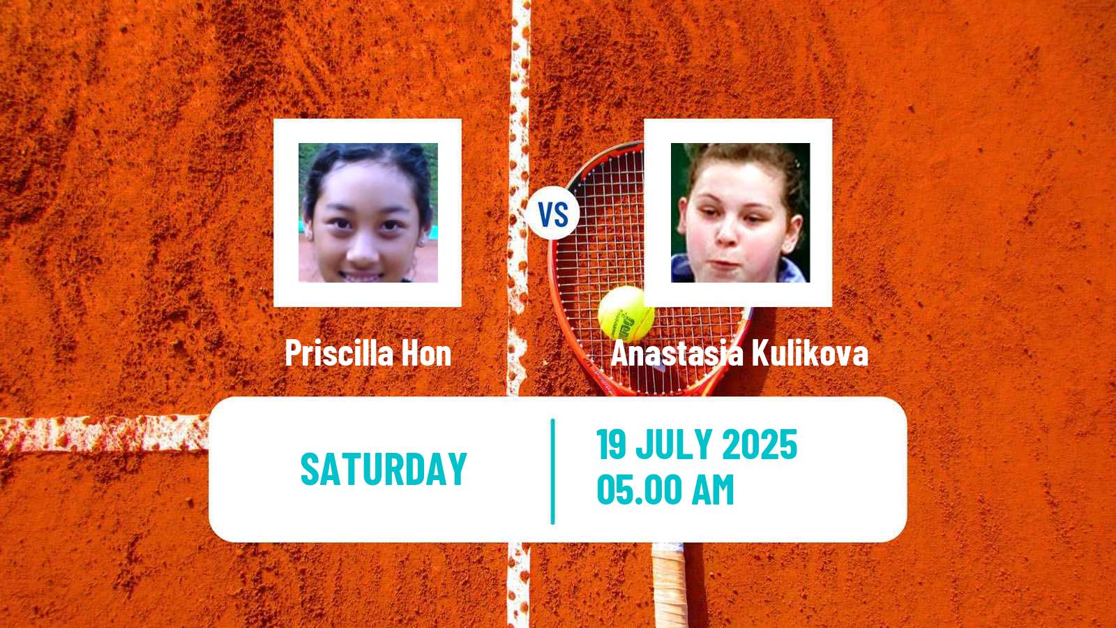 Tennis WTA Prague Priscilla Hon - Anastasia Kulikova