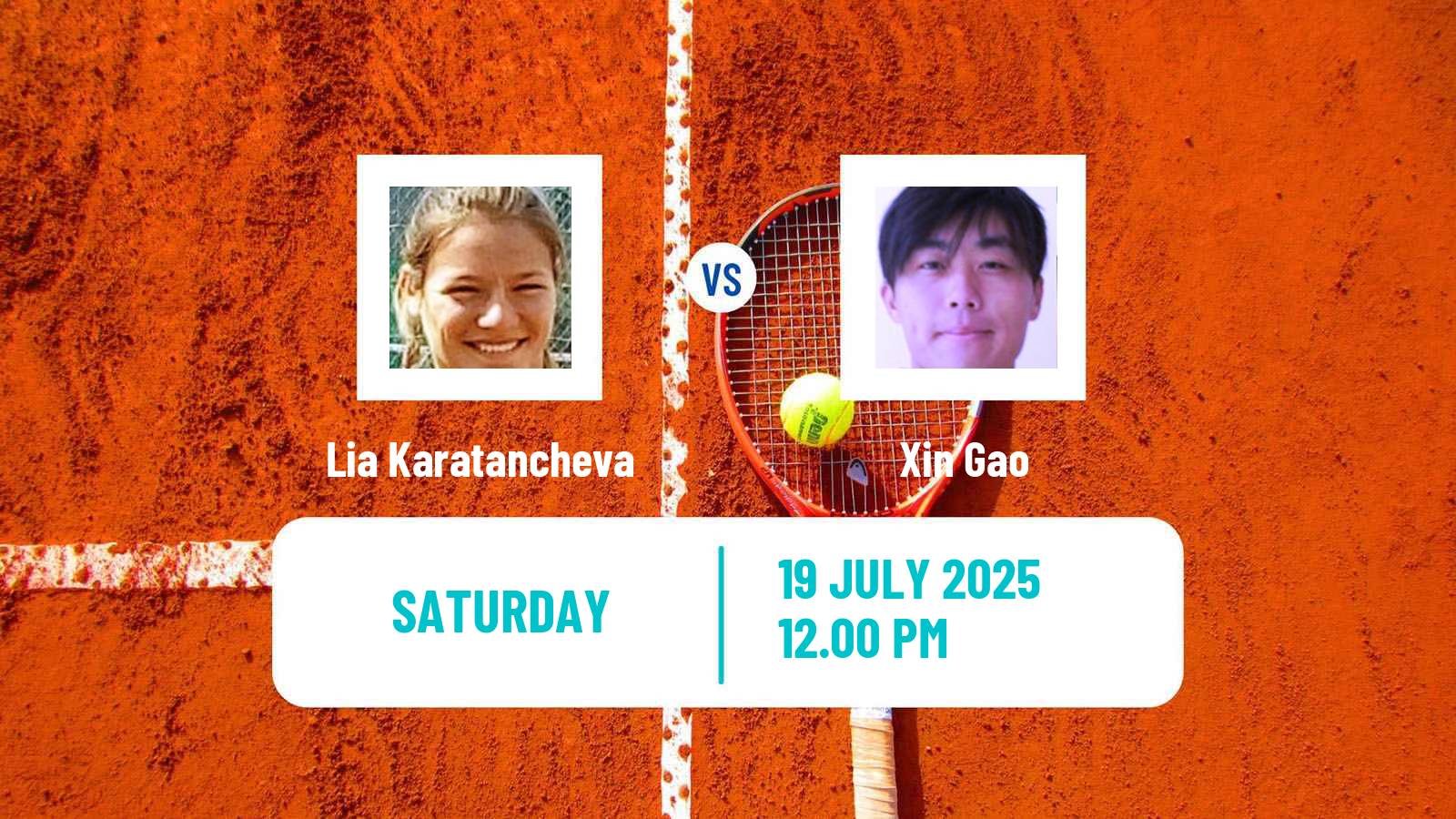 Tennis WTA Prague Lia Karatancheva - Xin Gao