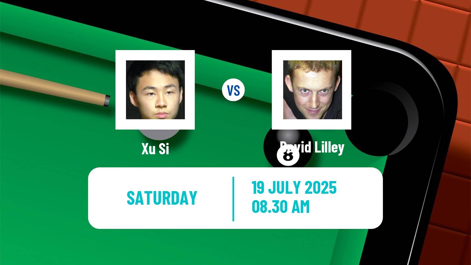 Snooker Championship League Xu Si - David Lilley