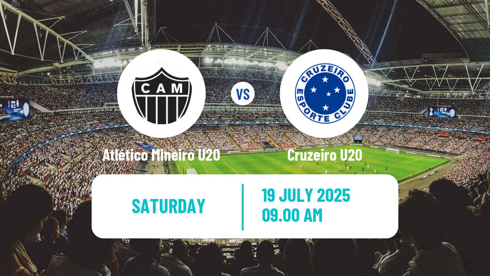 Soccer Brazilian Mineiro U20 Atlético Mineiro U20 - Cruzeiro U20