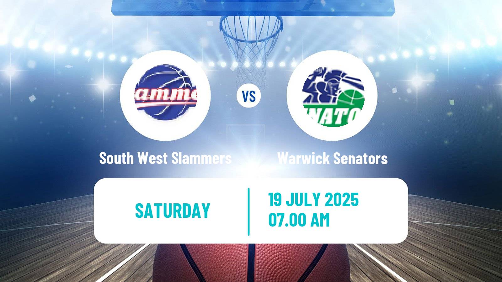 Basketball Australian NBL1 West South West Slammers - Warwick Senators