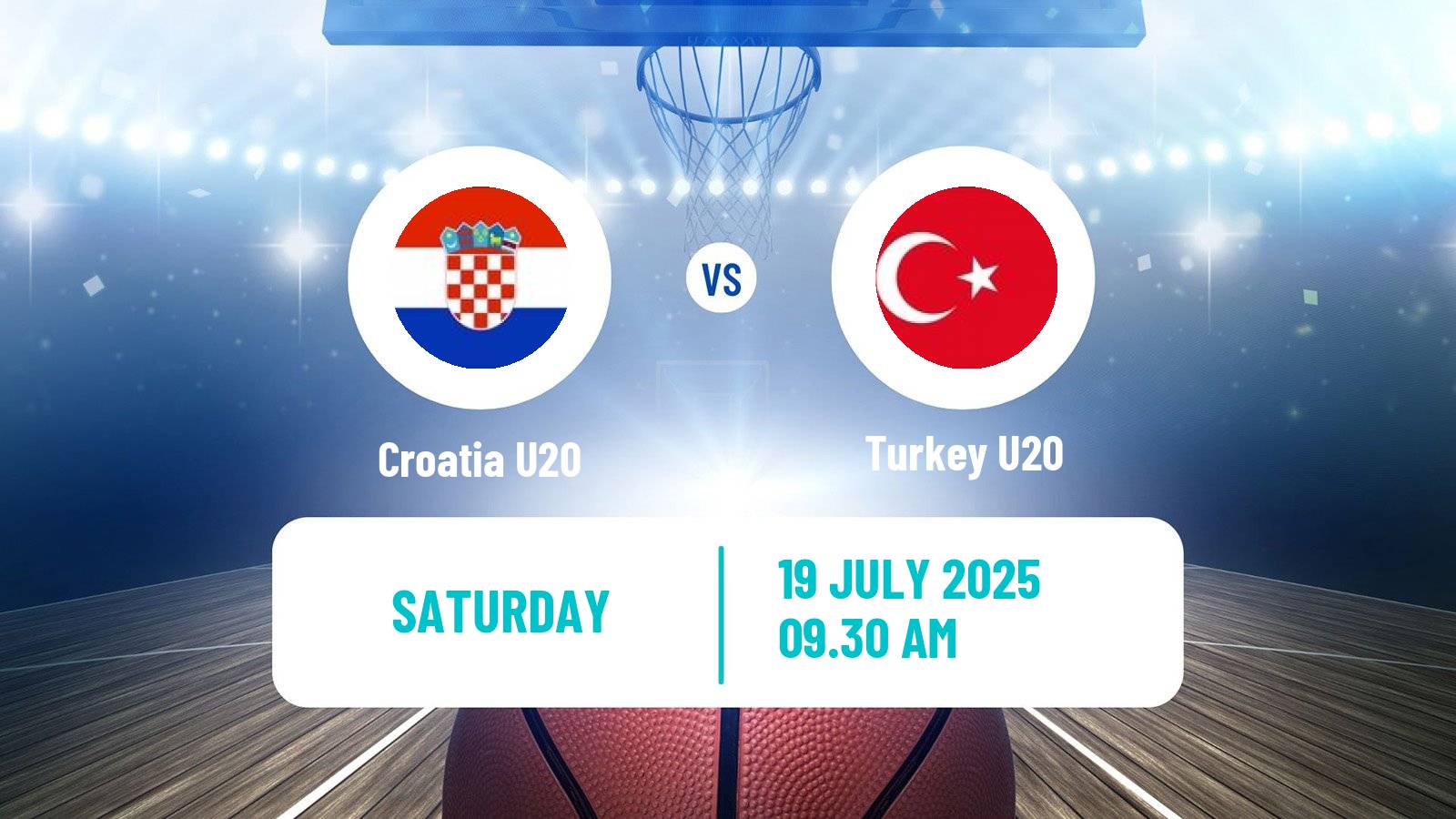 Basketball EuroBasket U20 B Croatia U20 - Turkey U20