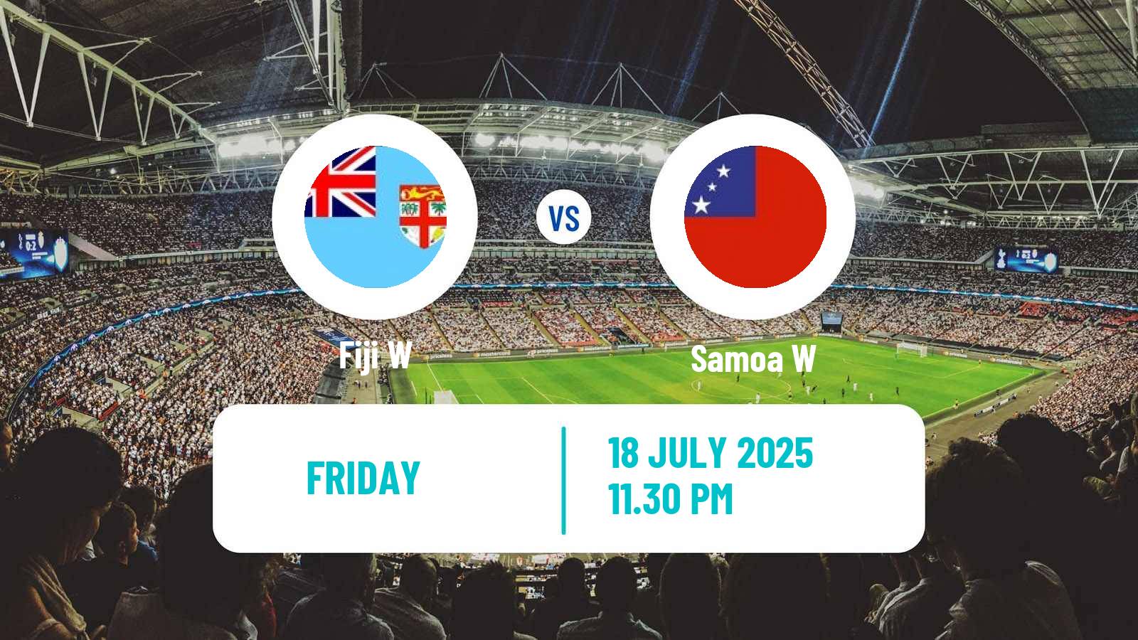 Soccer OFC Nations Cup Women Fiji W - Samoa W