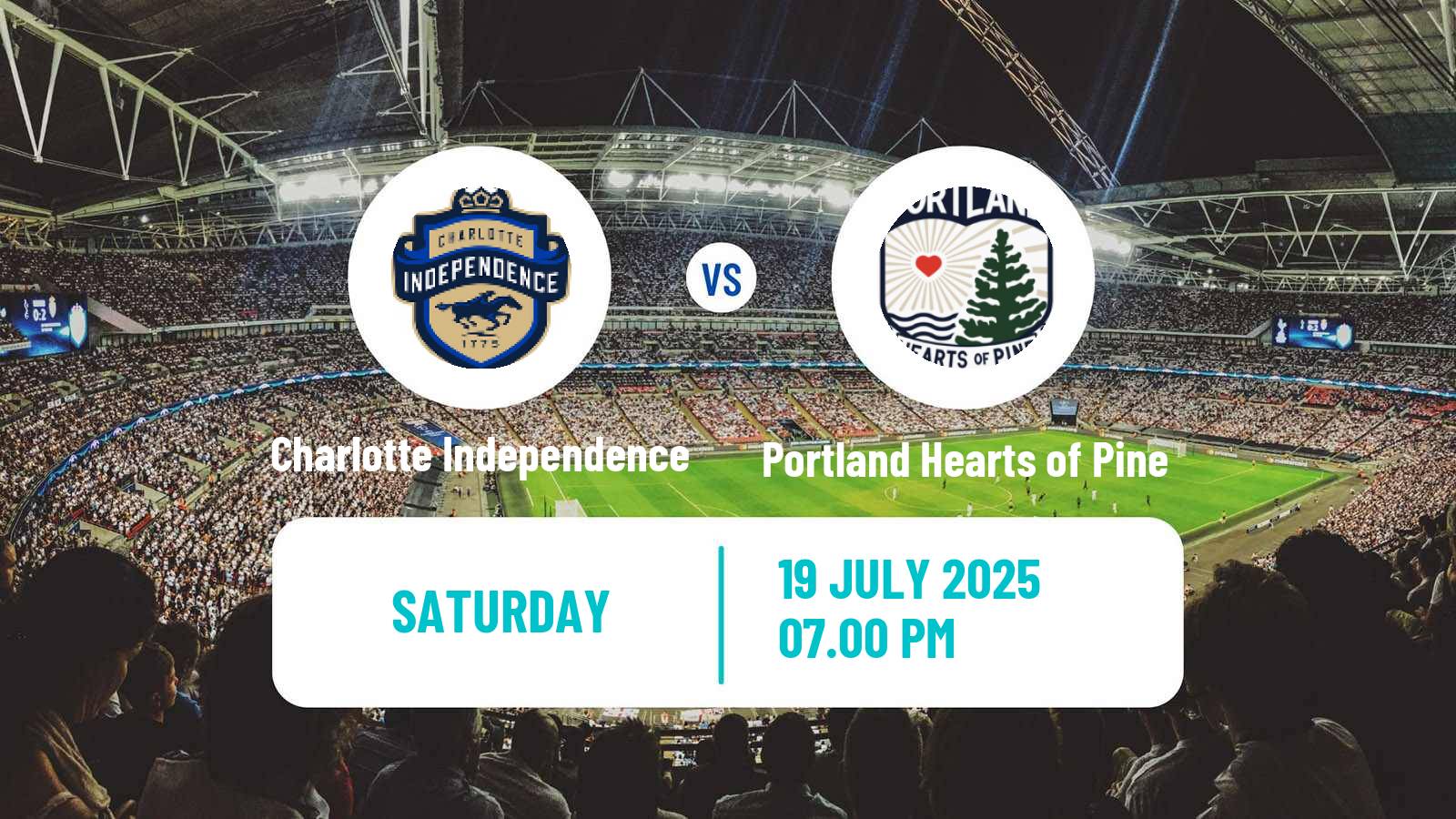 Soccer USL League One Charlotte Independence - Portland Hearts of Pine