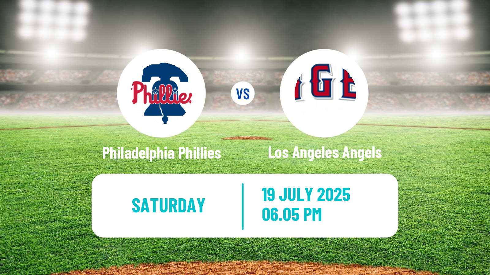 Baseball MLB Philadelphia Phillies - Los Angeles Angels