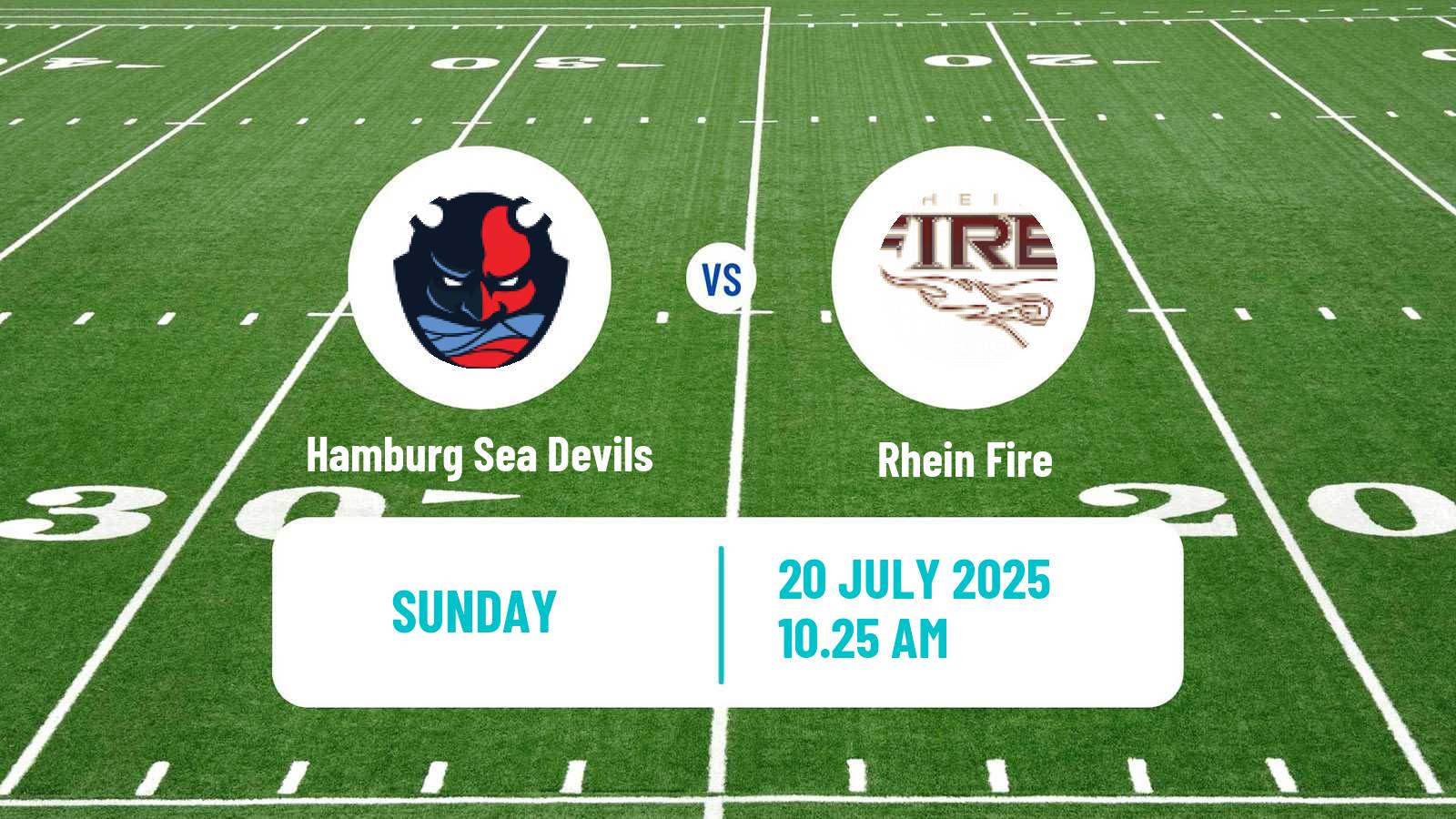 American football European League of American Football Hamburg Sea Devils - Rhein Fire