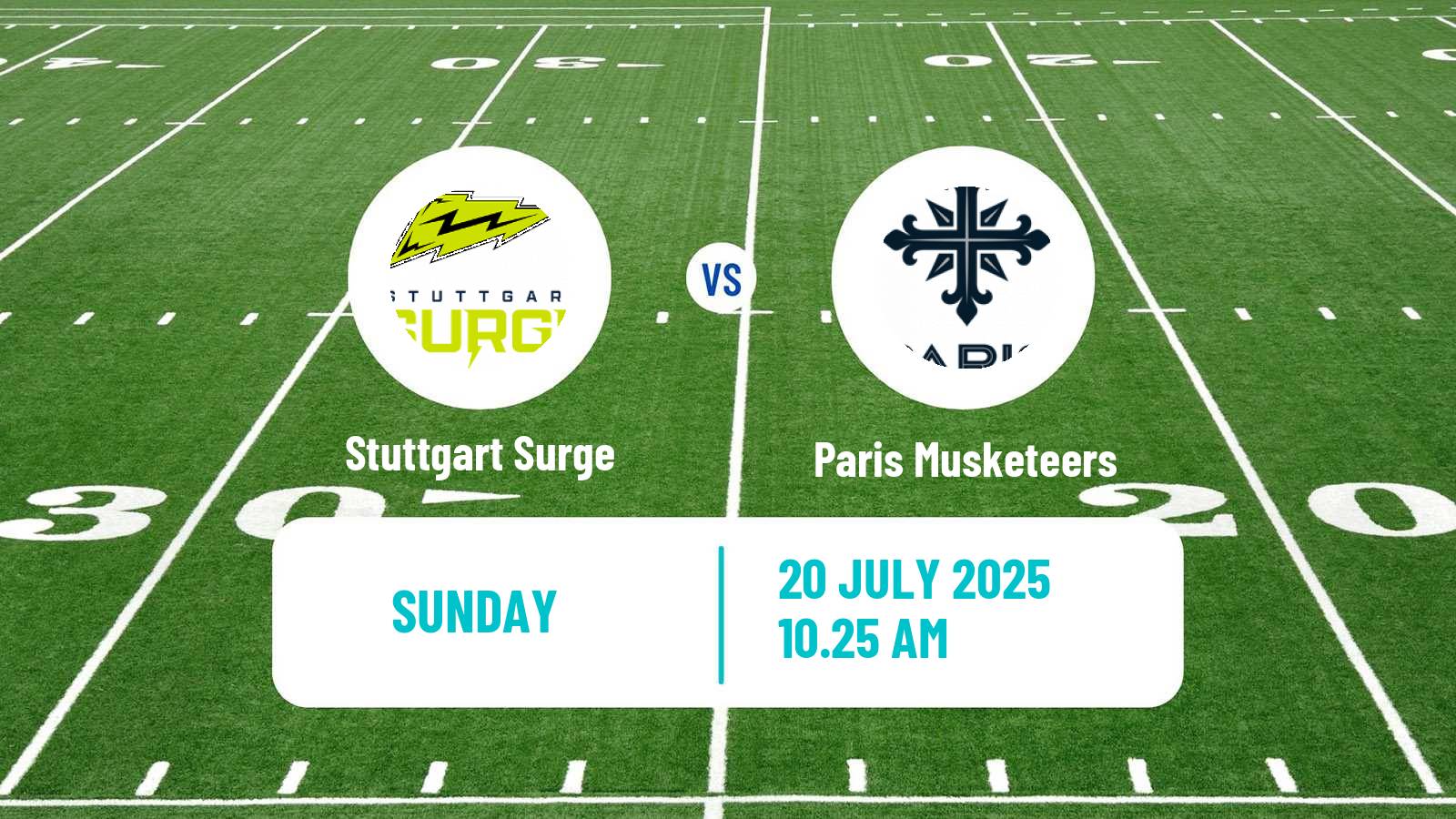 American football European League of American Football Stuttgart Surge - Paris Musketeers