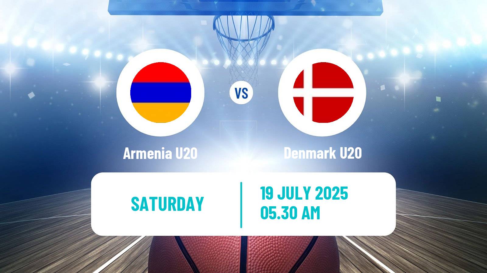 Basketball EuroBasket U20 B Armenia U20 - Denmark U20