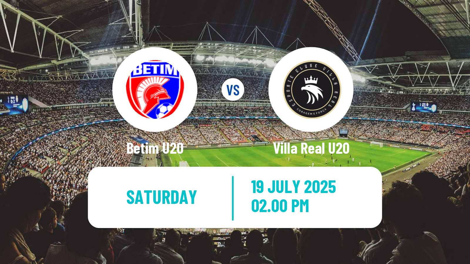 Soccer Brazilian Mineiro U20 Betim U20 - Villa Real U20