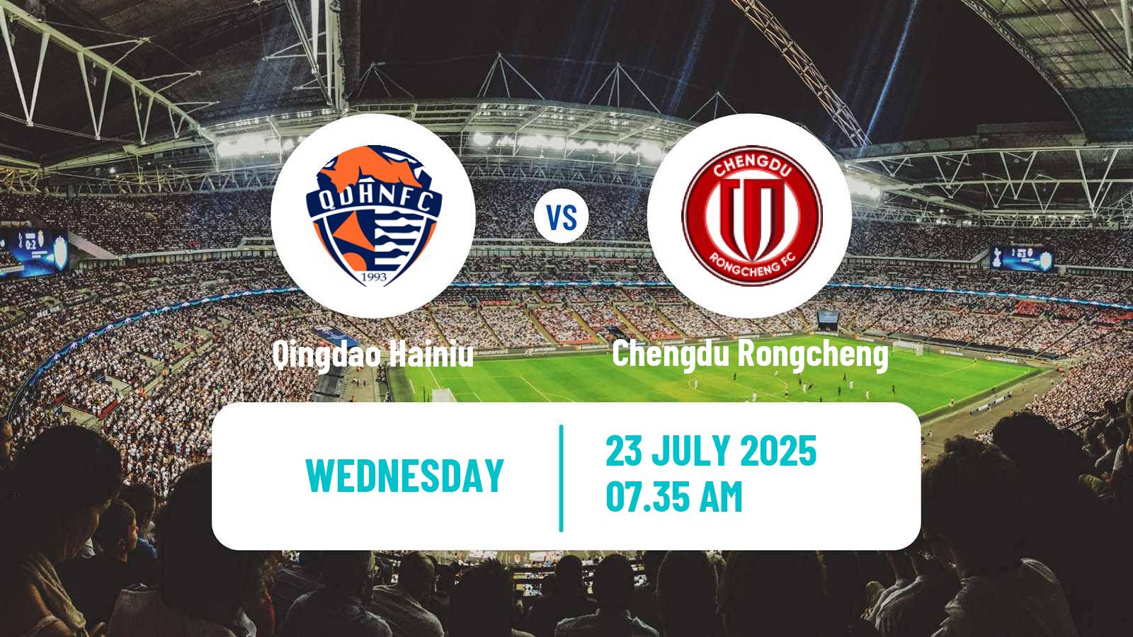 Soccer Chinese FA Cup Qingdao Hainiu - Chengdu Rongcheng