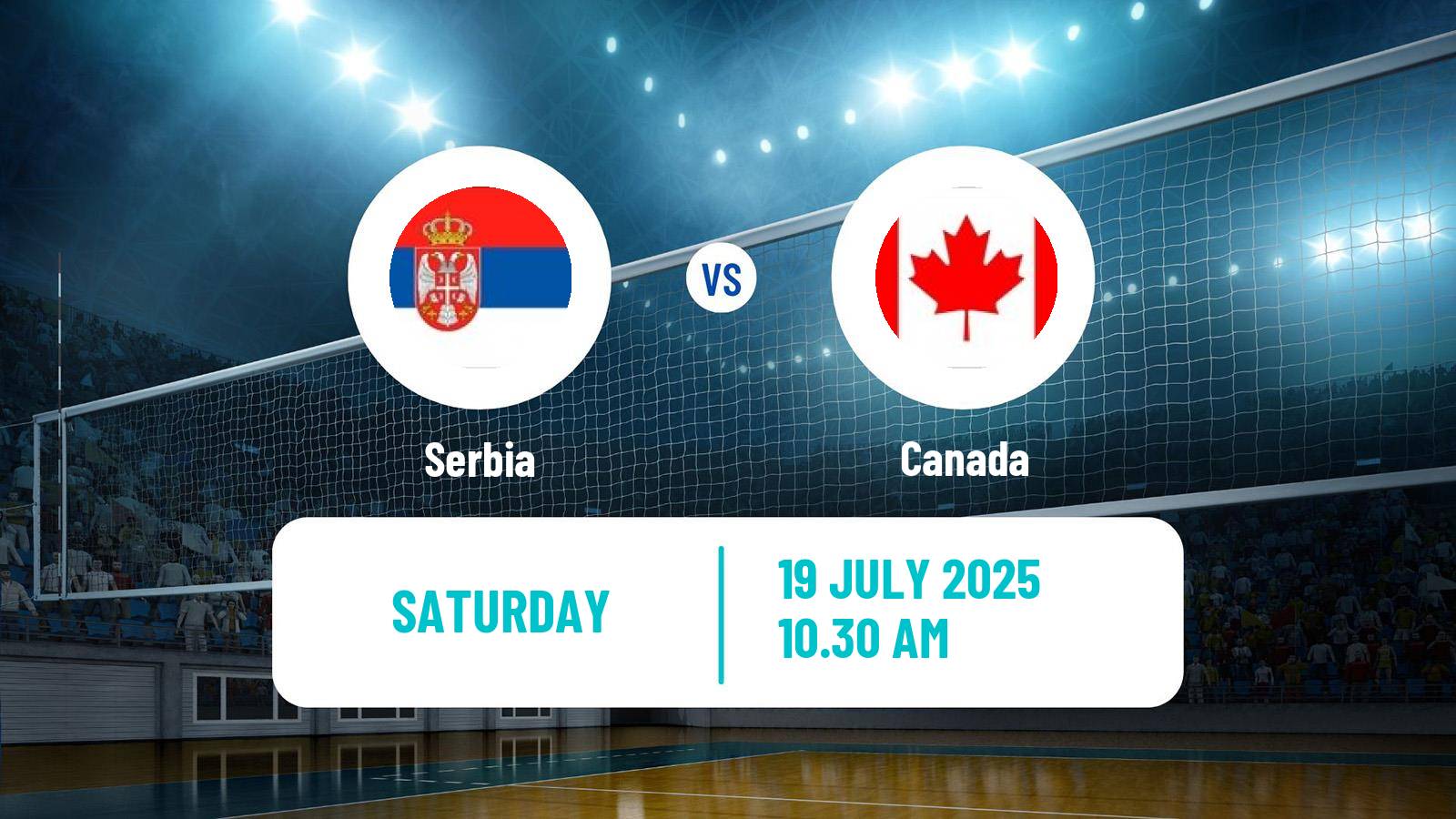 Volleyball Nations League Volleyball Serbia - Canada