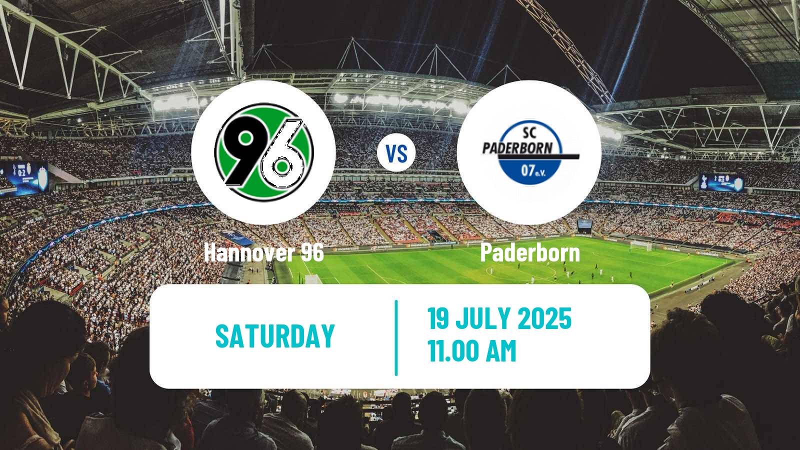 Soccer Club Friendly Hannover - Paderborn