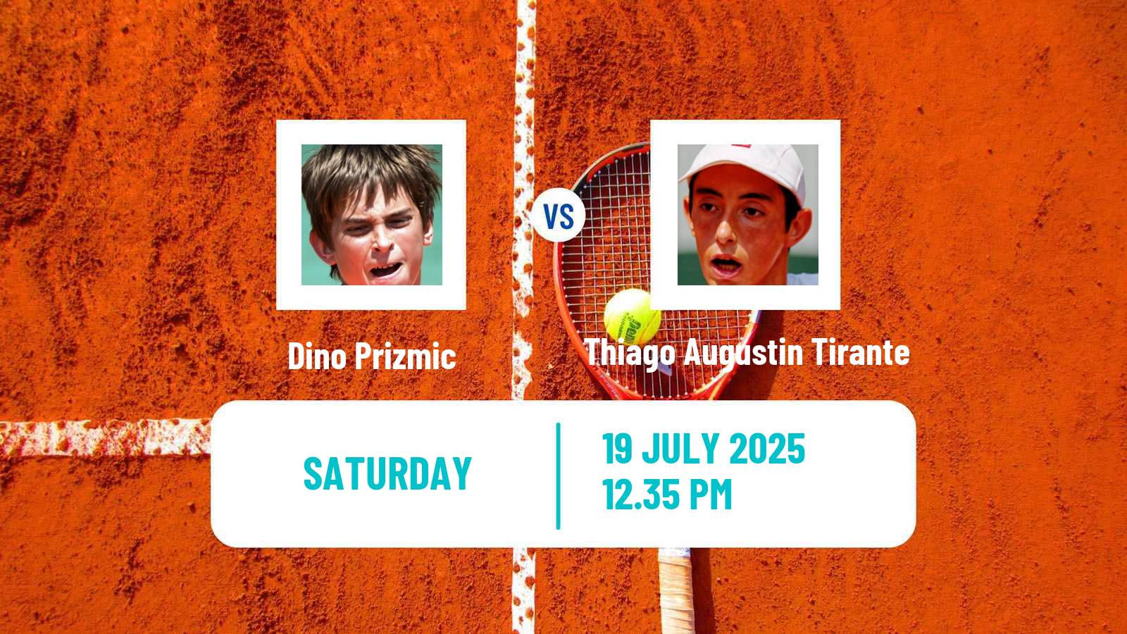 Tennis San Marino Challenger Men Dino Prizmic - Thiago Augustin Tirante