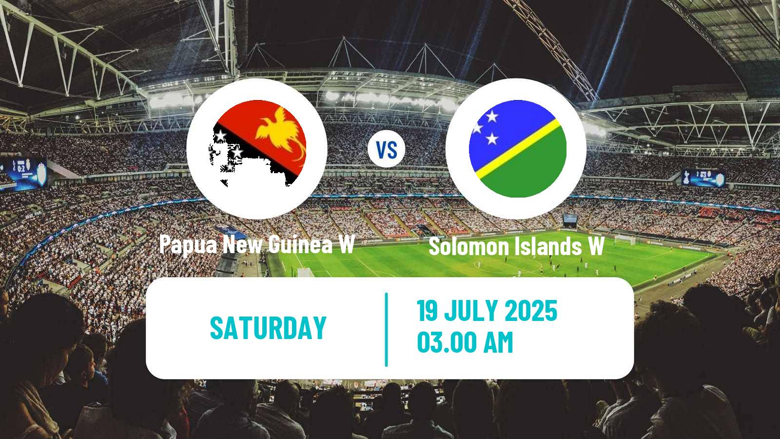 Soccer OFC Nations Cup Women Papua New Guinea W - Solomon Islands W