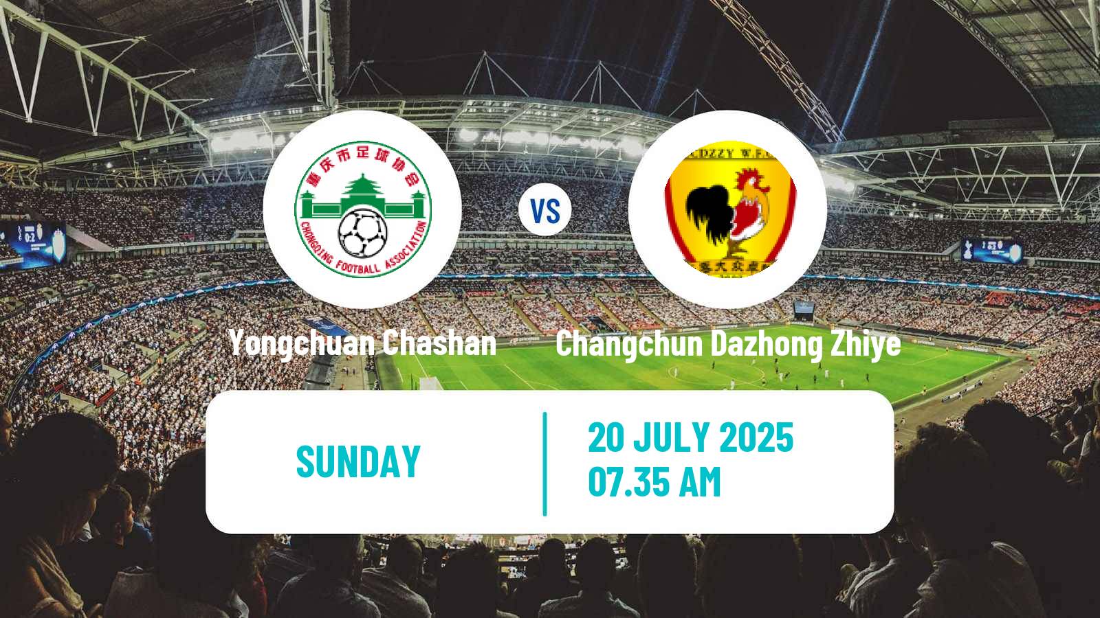 Soccer Chinese Super League Women Yongchuan Chashan - Changchun Dazhong Zhiye