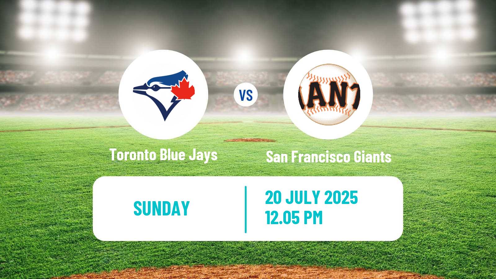 Baseball MLB Toronto Blue Jays - San Francisco Giants