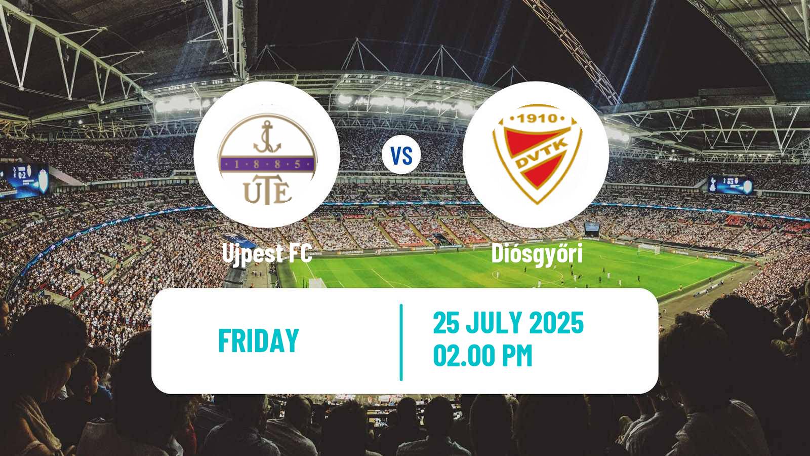 Soccer Hungarian NB I Ujpest - Diósgyőri