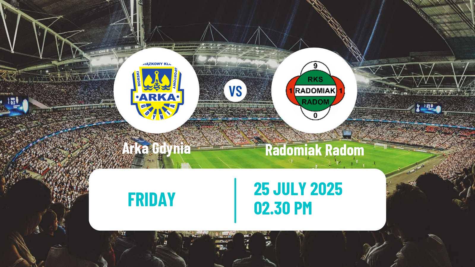 Soccer Polish Ekstraklasa Arka Gdynia - Radomiak Radom