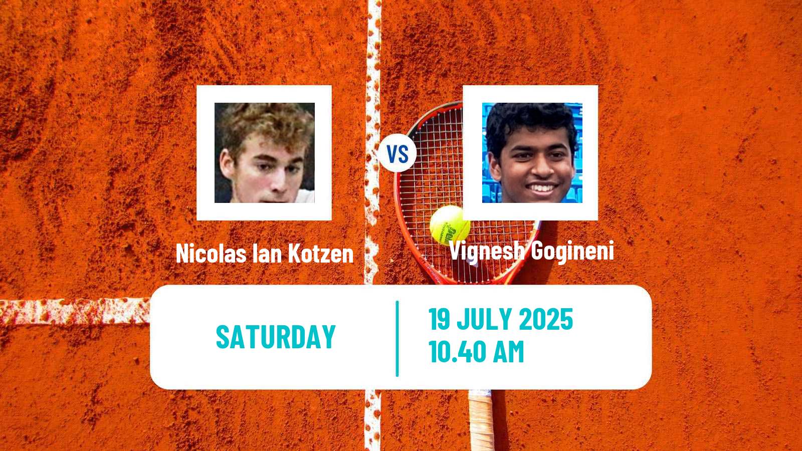 Tennis ITF M25 Louisville Ky Men Nicolas Ian Kotzen - Vignesh Gogineni