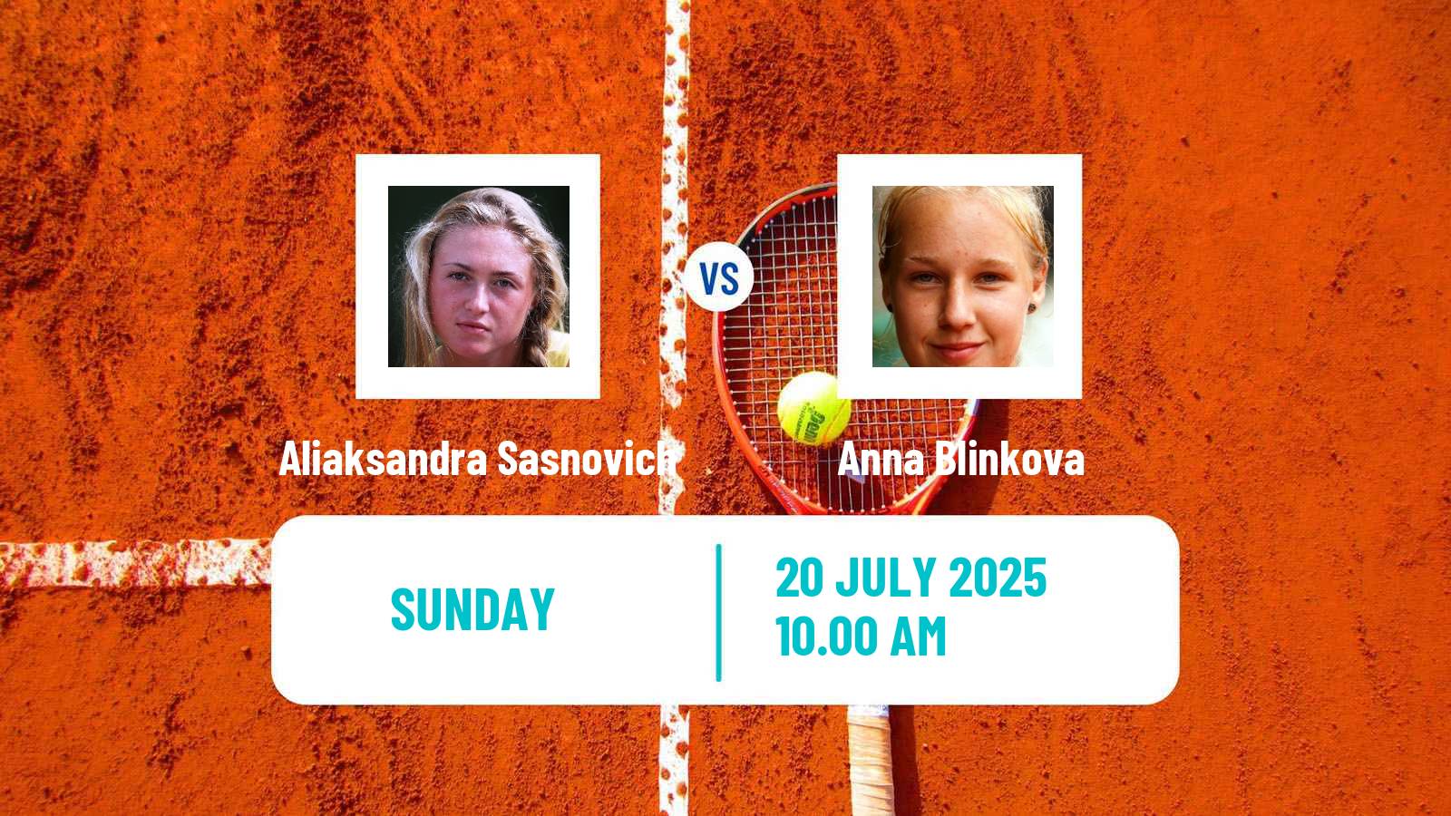 Tennis WTA Washington Aliaksandra Sasnovich - Anna Blinkova