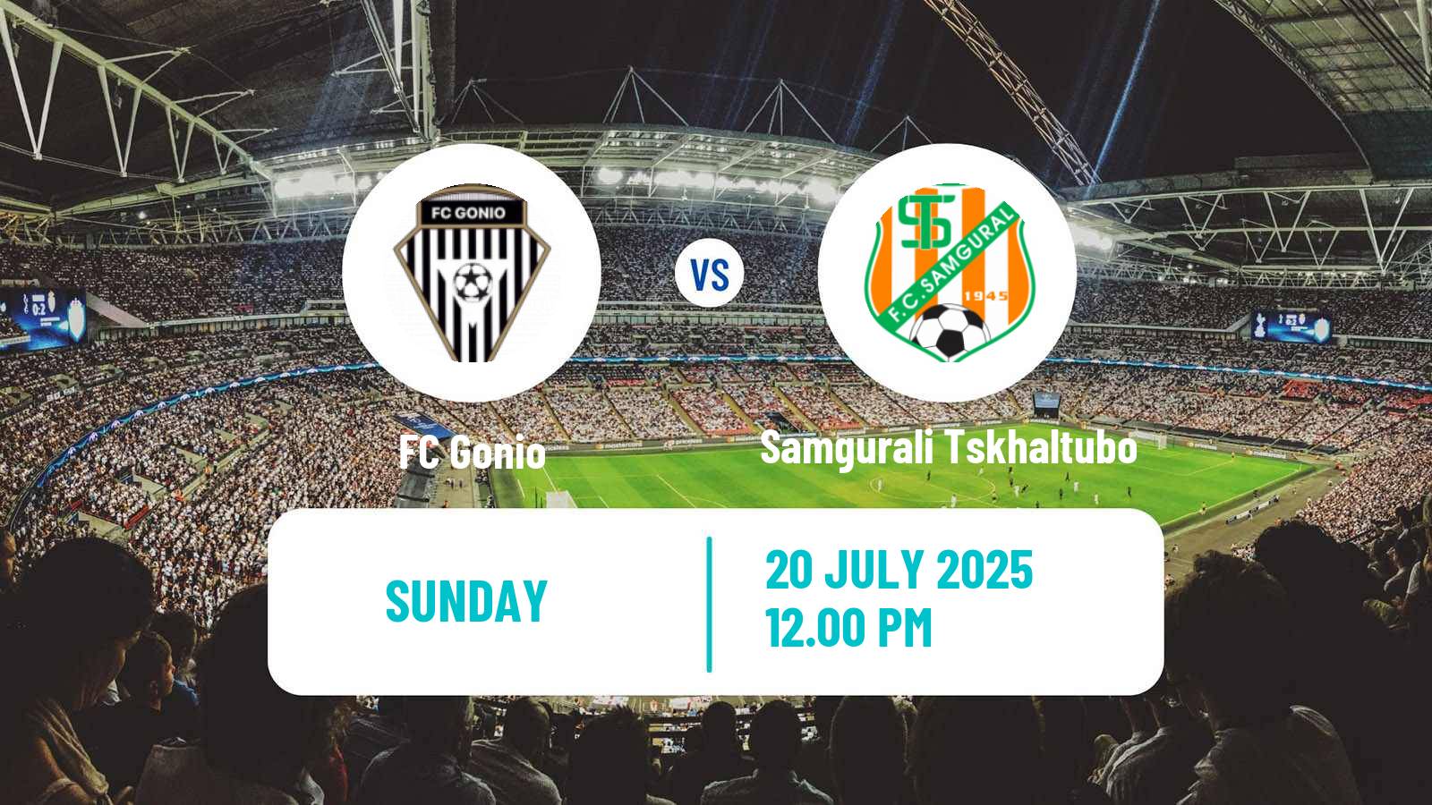 Soccer Georgian Cup Gonio - Samgurali Tskhaltubo