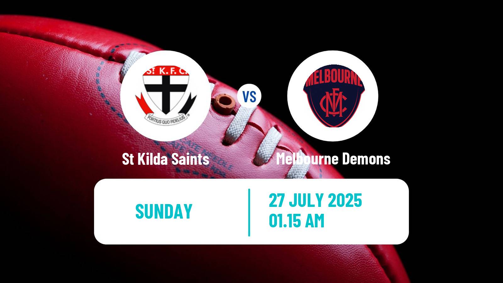 Aussie rules AFL St Kilda Saints - Melbourne Demons